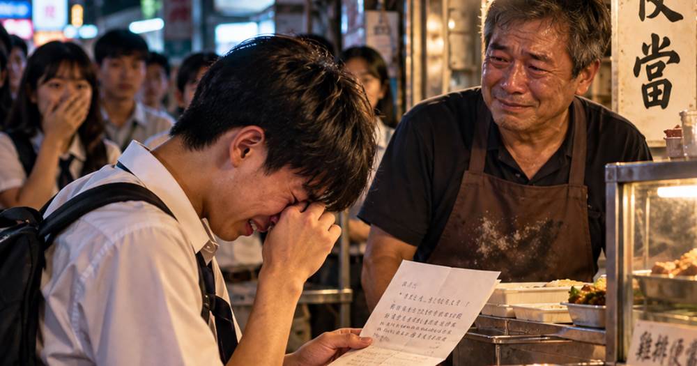 高中生暑假每天帶走一份便當,老闆裝傻60天,離職後留下的信封讓人鼻酸