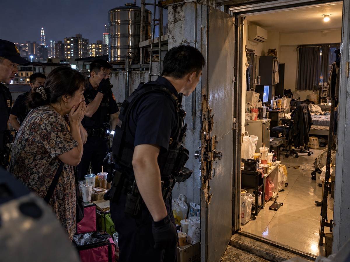 臺中45歲女房東3年不讓任何人進頂樓套房，卻每天叫4份外送！警方破門後所有人停住