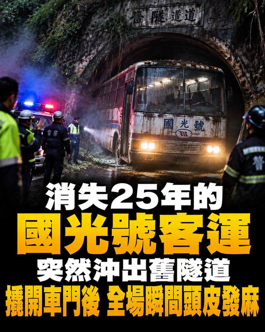 消失25年的K-109重現舊隧道，車門打開那一刻，23名乘客留下的秘密曝光