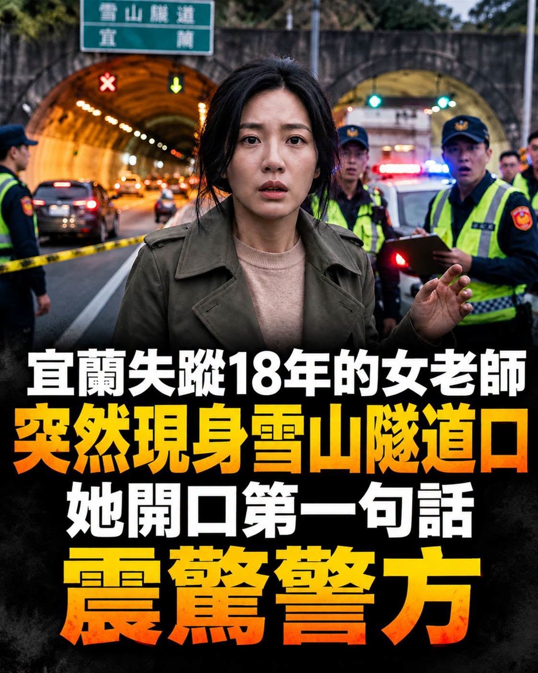 失蹤18年的宜蘭女老師現身雪山隧道口,她只說一句話,警方立刻翻查舊案