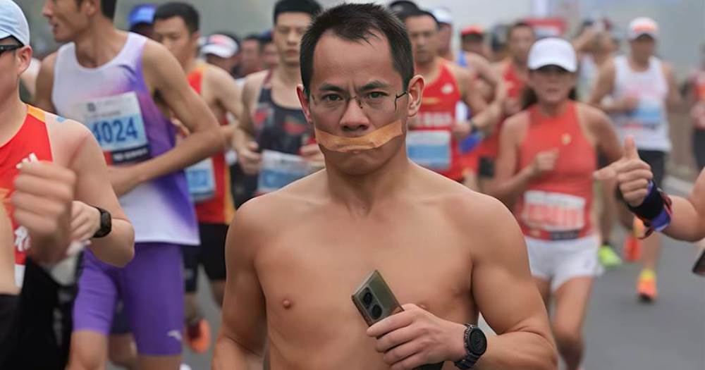 43歲才開始跑步的「赤腳飛狐」，封嘴赤腳跑完全馬，還能跑進3小時30分內？